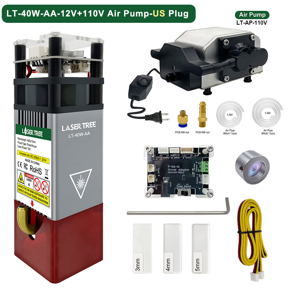 Industrial Acrylic Laser Cutter - LASER TREE 5W Laser Module with