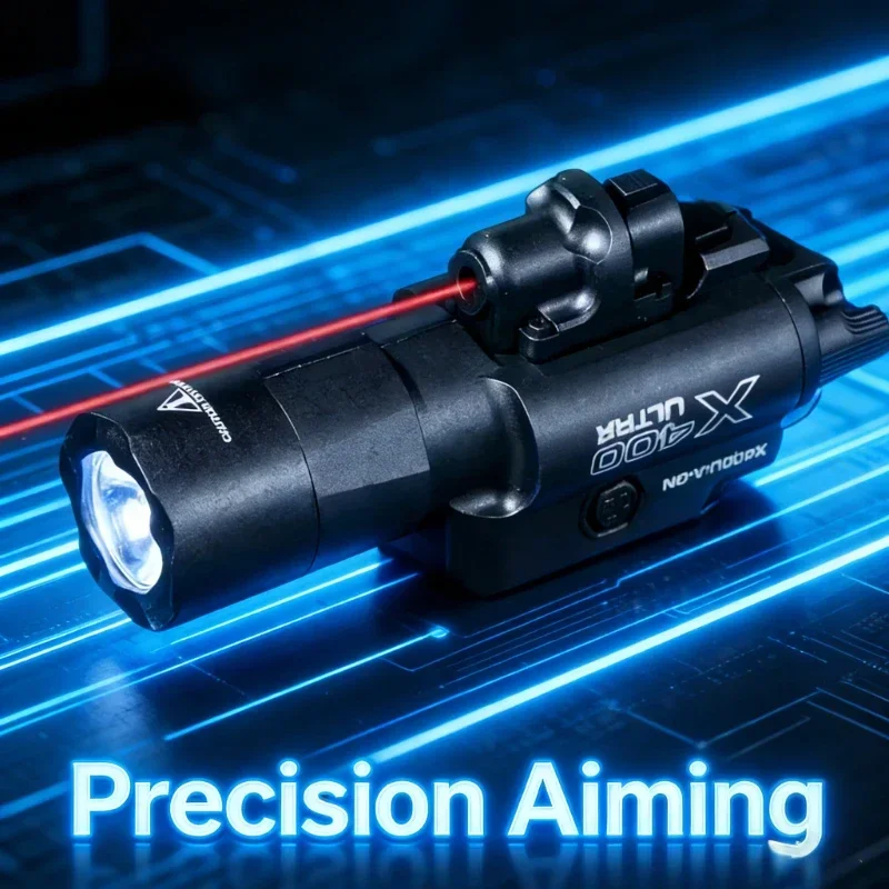 Industrial Laser Gun - X400U 2-in-1 Laser Pointer High-intensity Flashlight: