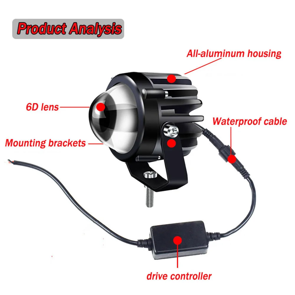 Motorcycle Projector Laser Lig – обзор и цена Laser Focus Lens