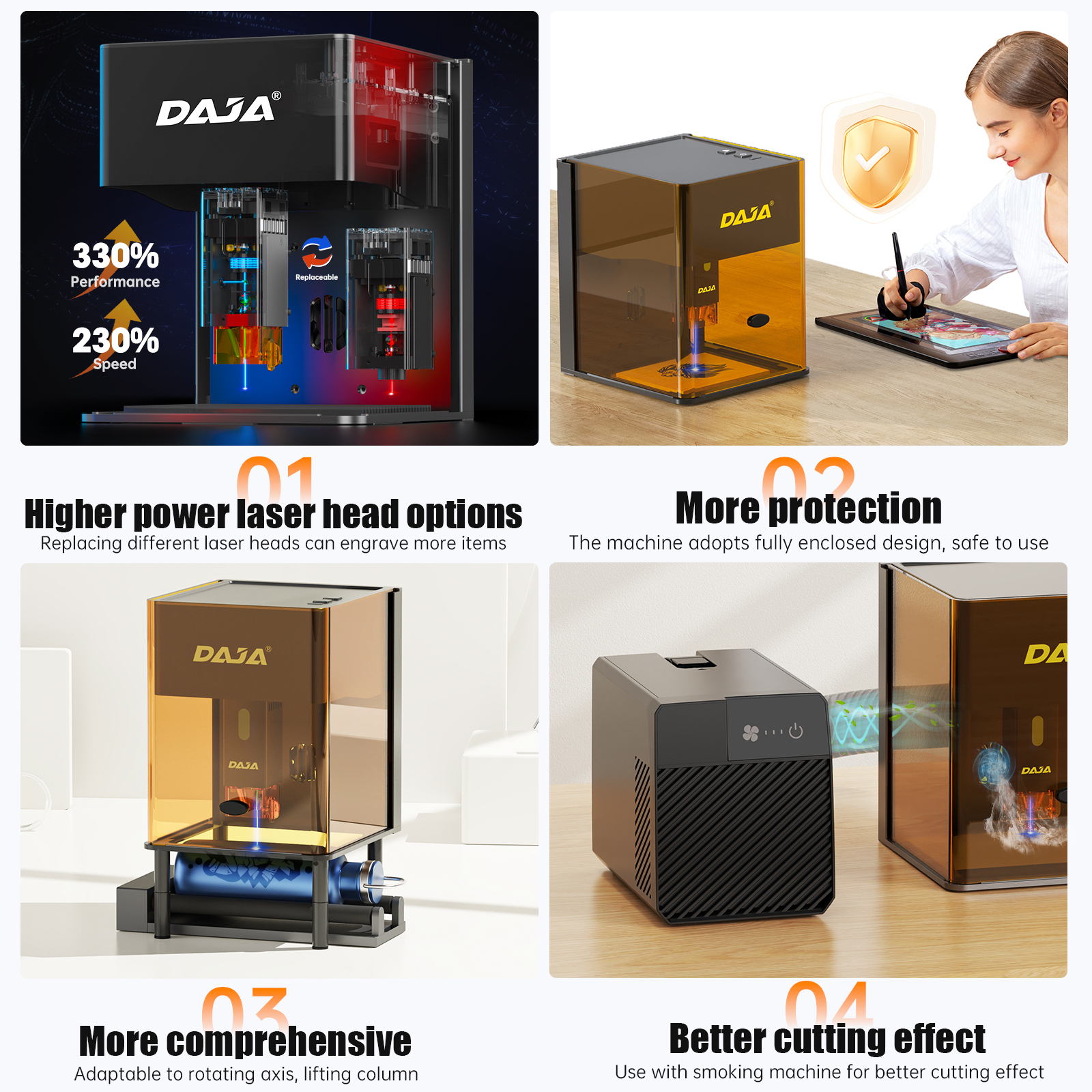 DAJA DJ6 Pro Mini Laser Engrav – обзор и цена Industrial Laser Cutting Machine