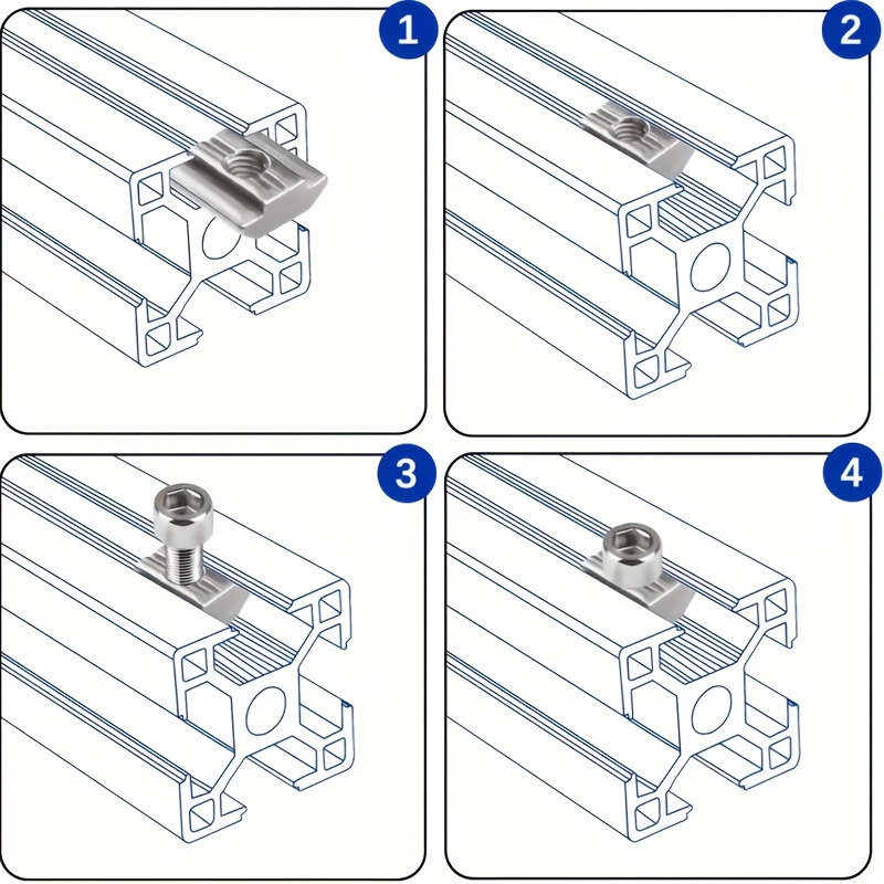 25 setsSteel steel set M8 T-Sl – обзор и цена Aluminum T-Slot Profile
