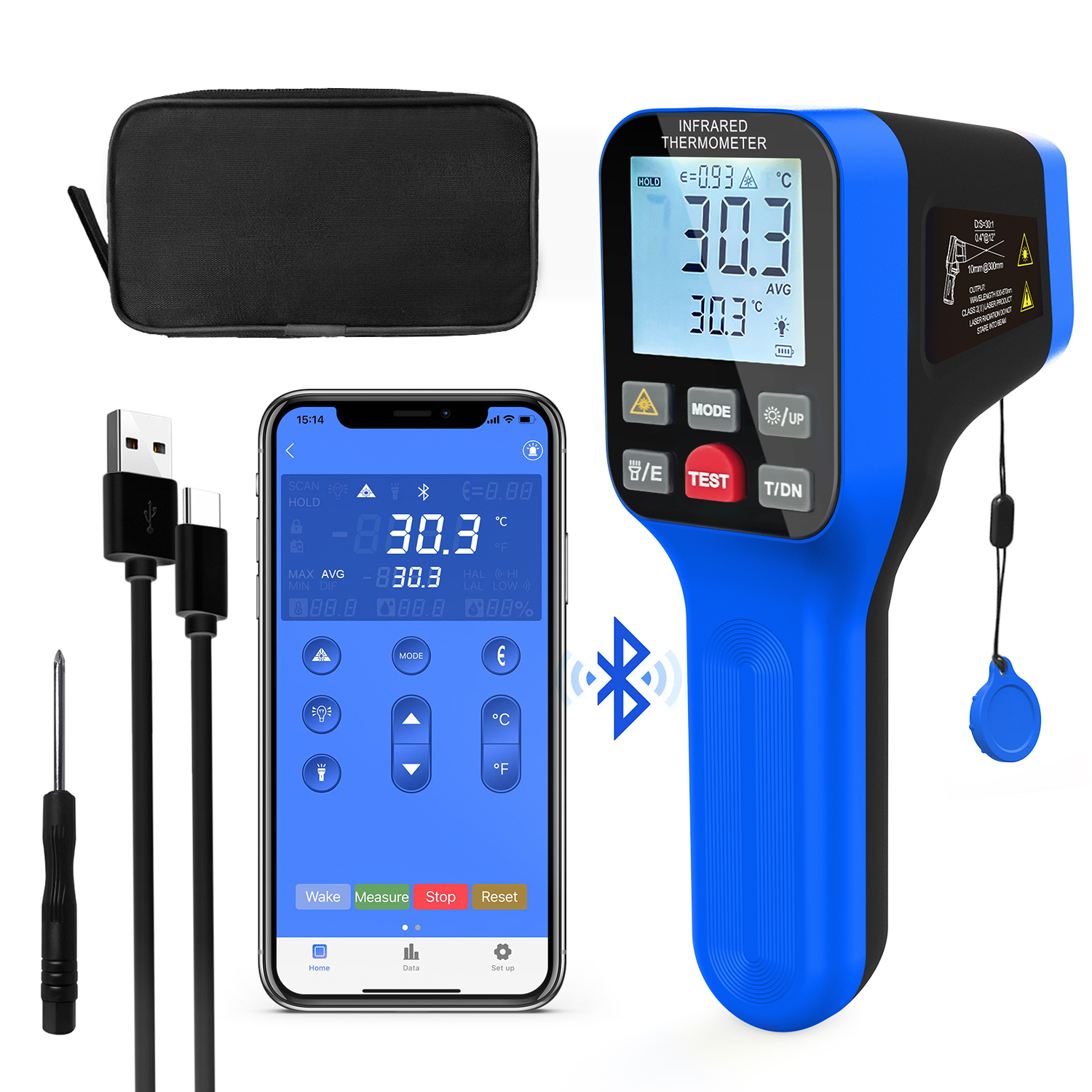 1600B-APP Infrared Thermometer – обзор и цена Industrial Laser Gun