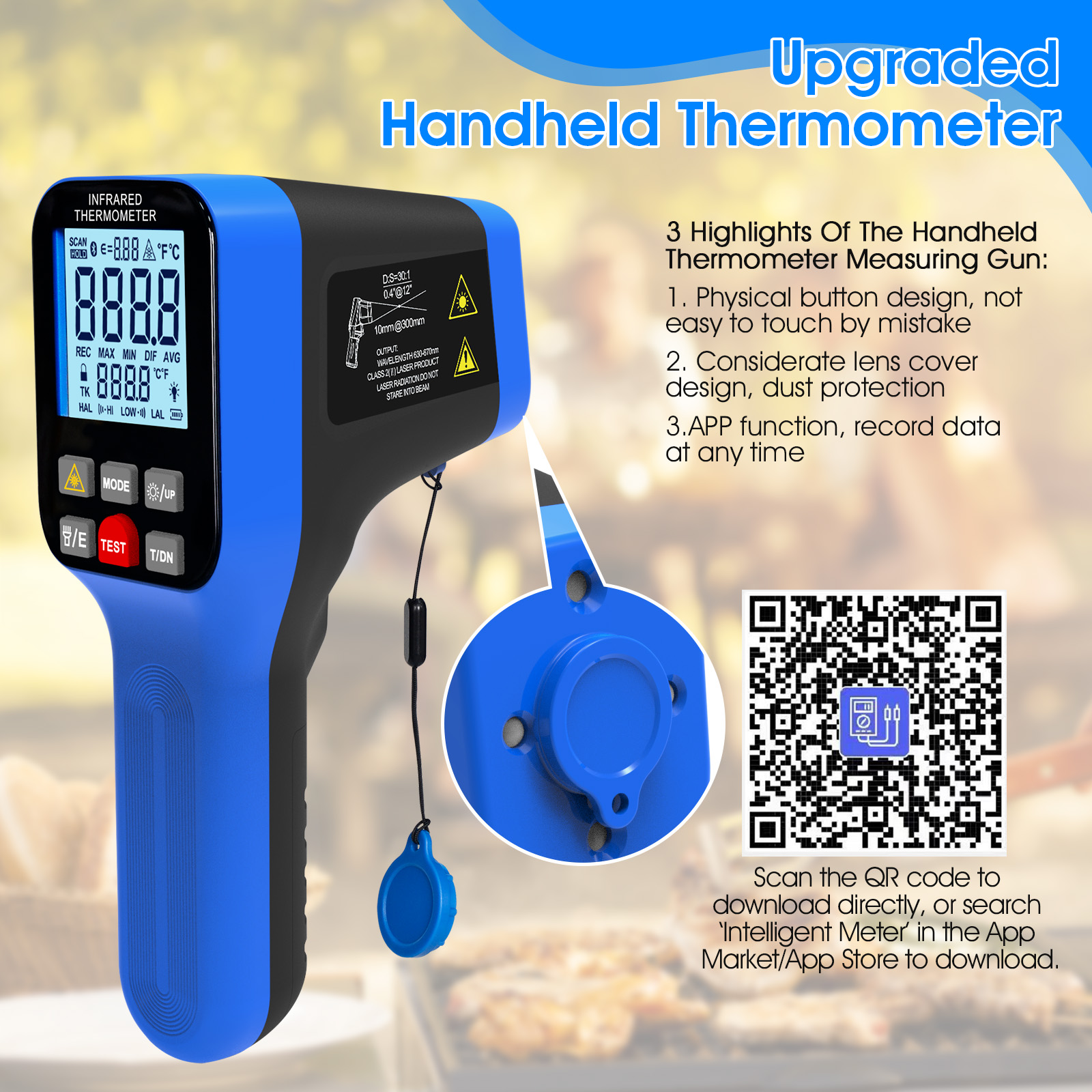 1600B-APP Infrared Thermometer – обзор и цена Industrial Laser Gun