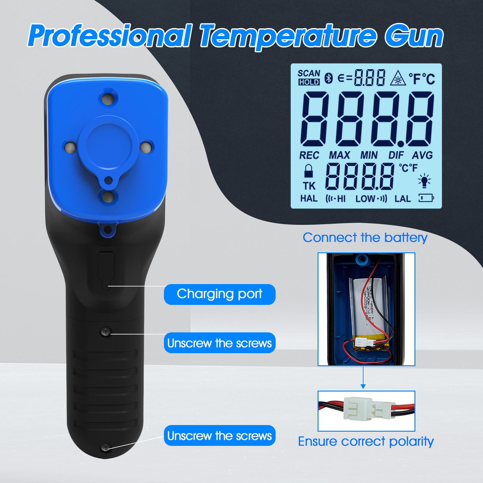 1600B-APP Infrared Thermometer – обзор и цена Industrial Laser Gun