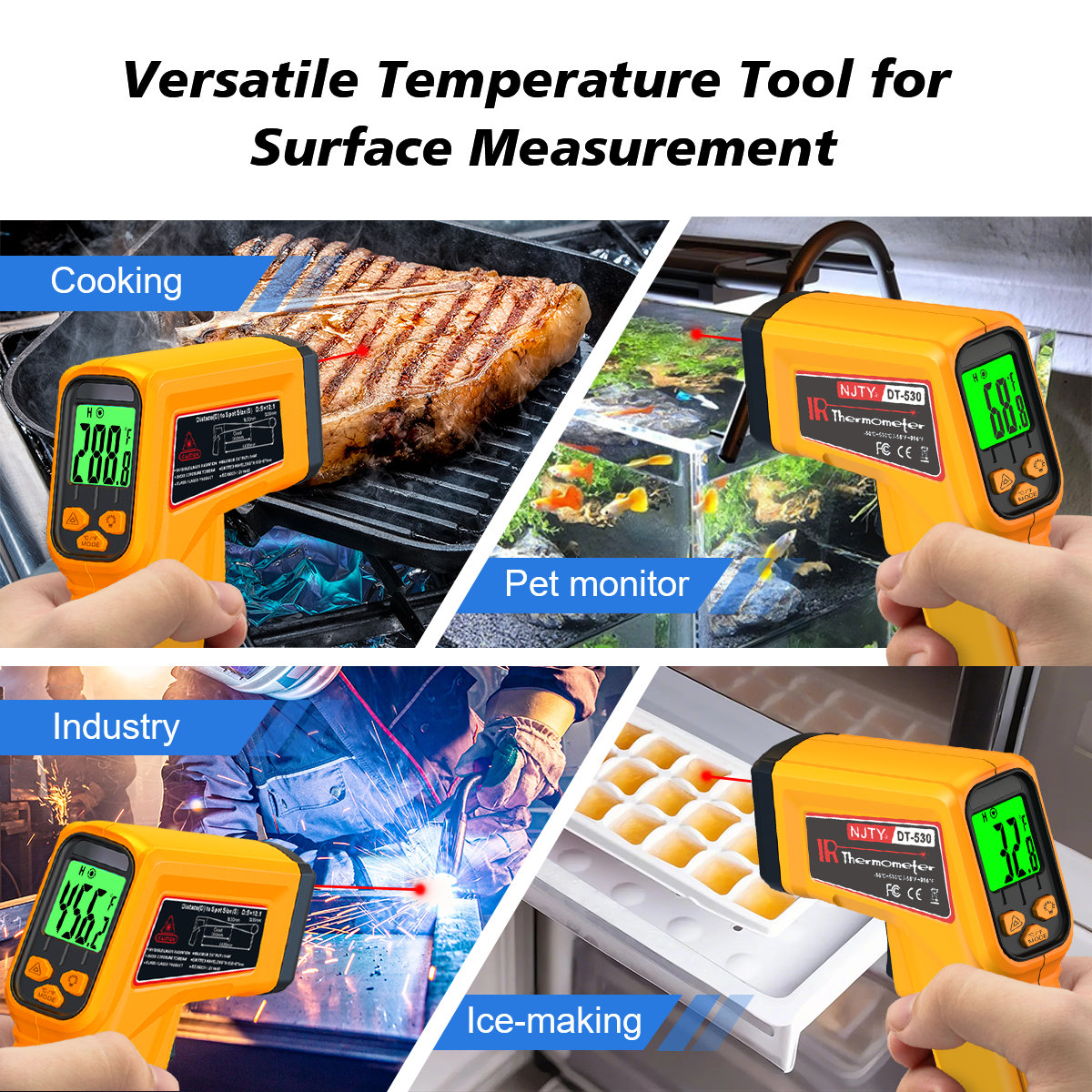 NJTY Infrared Thermometer Lase – обзор и цена Industrial Laser Blaster
