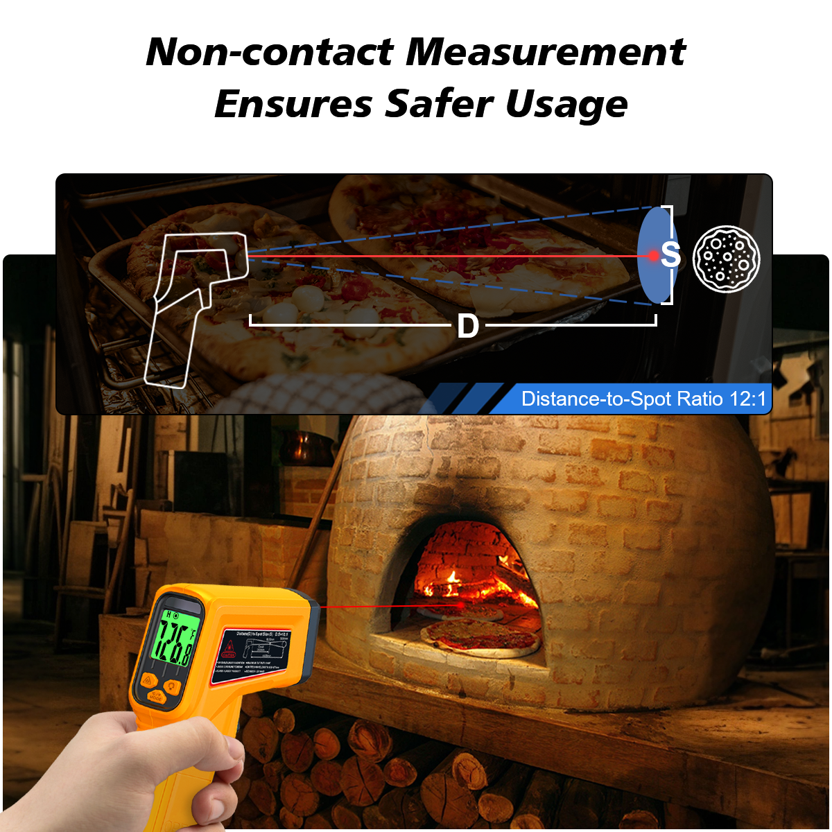 NJTY Infrared Thermometer Lase – обзор и цена Industrial Laser Blaster