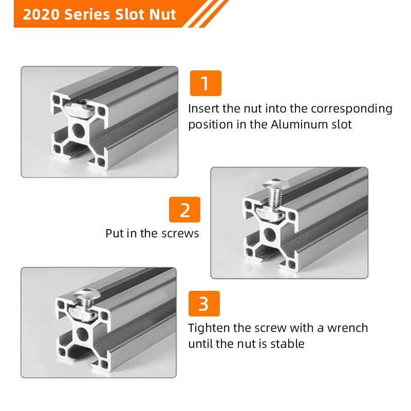 T-Nuts Screws Kit T Track Nut  – обзор и цена Aluminum T-Slot Profile