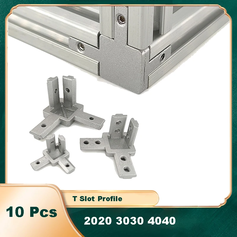 10 Pcs 3 Way Corner Bracket Co – обзор и цена Aluminum T-Slot Profile