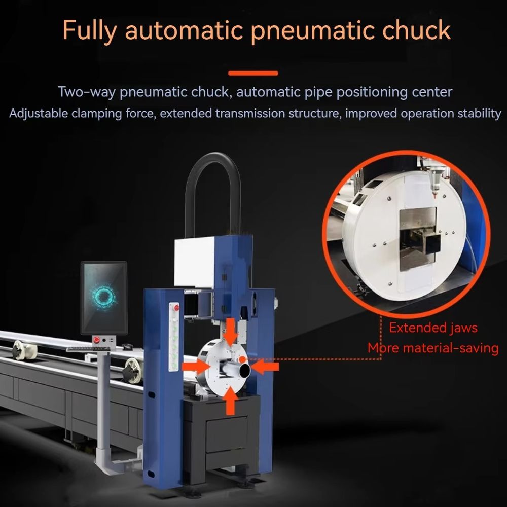 Metal Tube Fiber Laser Cutting – обзор и цена Industrial Fiber Laser Cutting Machine