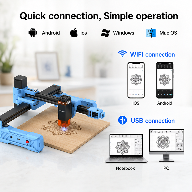 Artilume D2 2.5/6W Foldable La – обзор и цена Industrial Laser Cutting Machine
