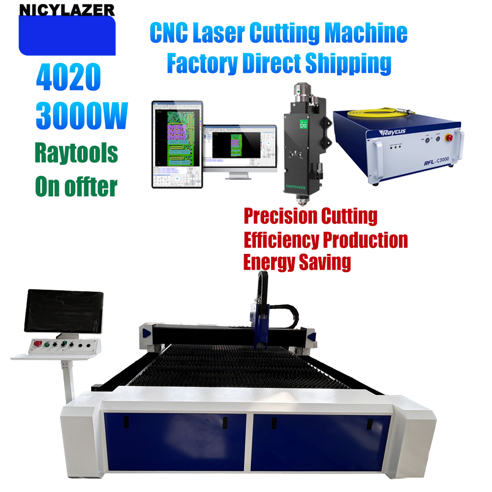 NICYLAZER CNC 3000W 4020 Fiber – обзор и цена Industrial Fiber Laser Cutting Machine