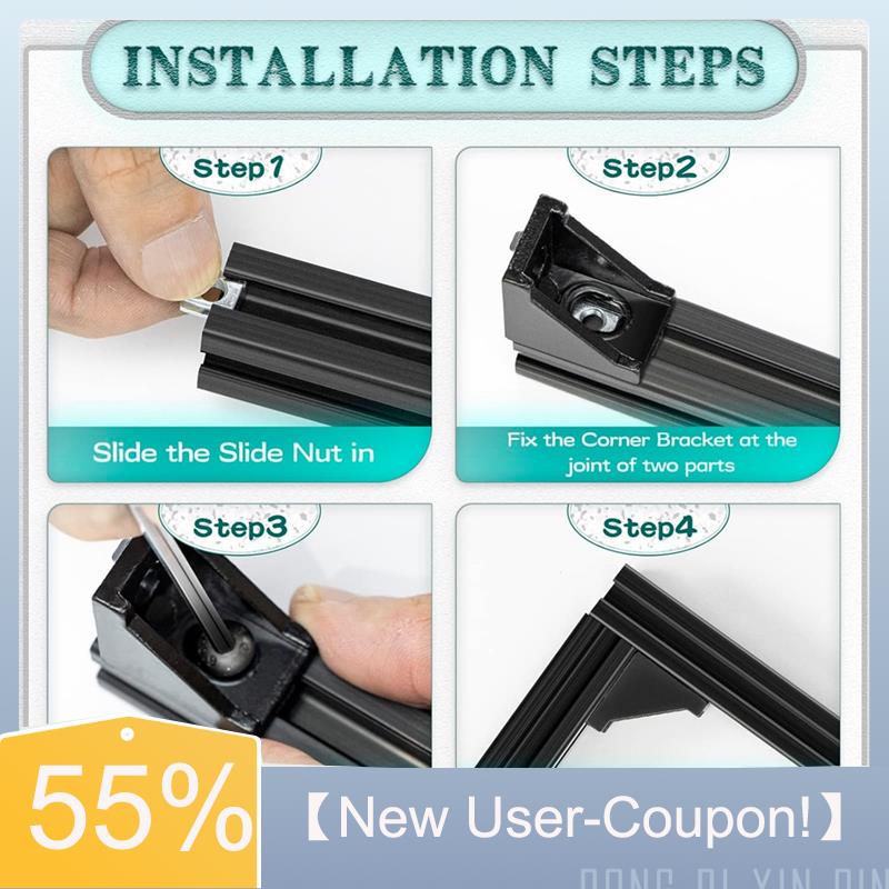 Happy New- Black Right Angle C – обзор и цена Aluminum T-Slot Profile