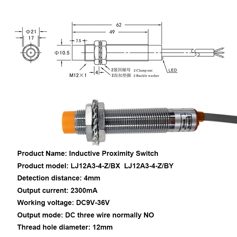 2PCS Proximity Switch LJ12A3-4 – обзор и цена Limit Switch Cnc