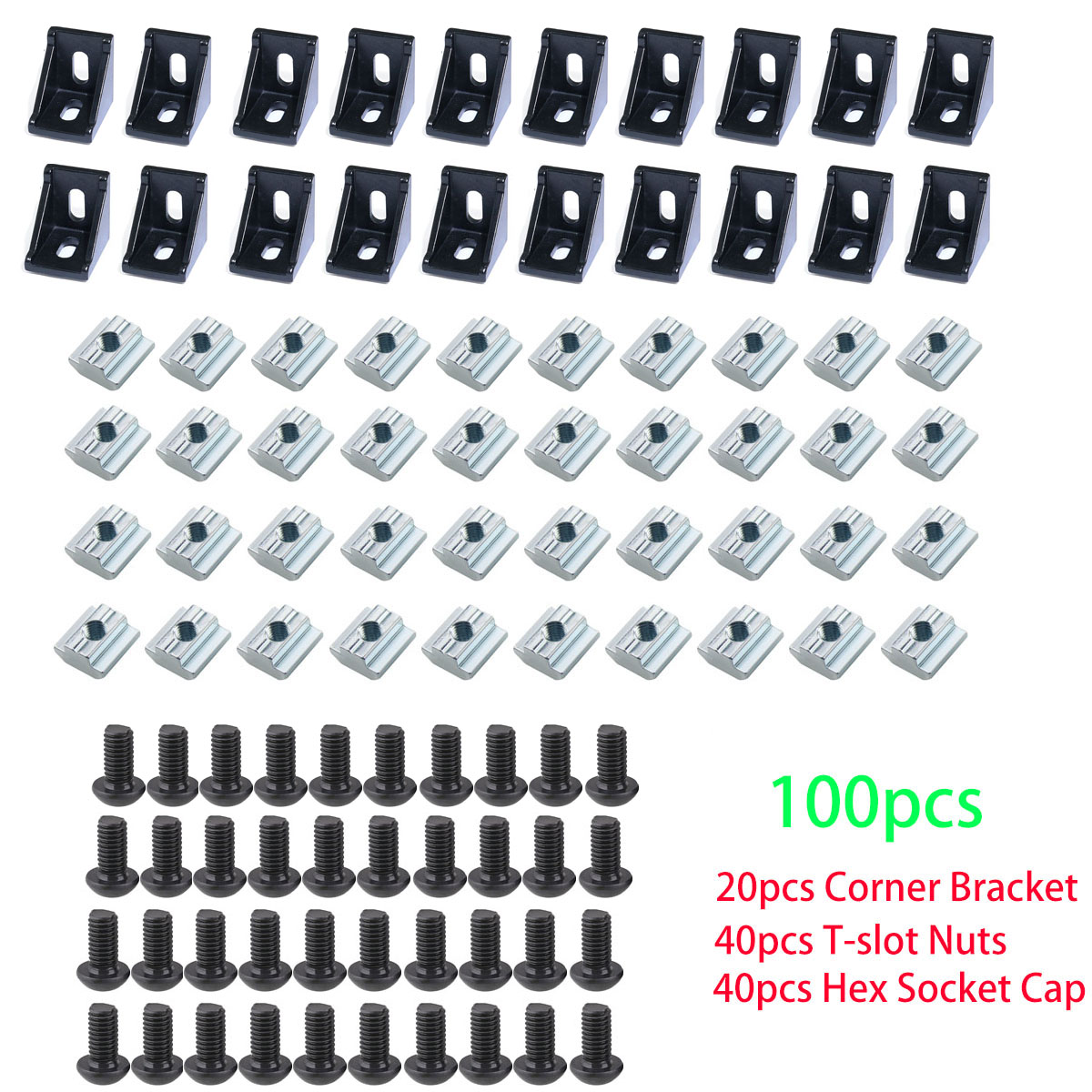 100pcs 2020 Aluminum Profile C – обзор и цена Aluminum T-Slot Profile