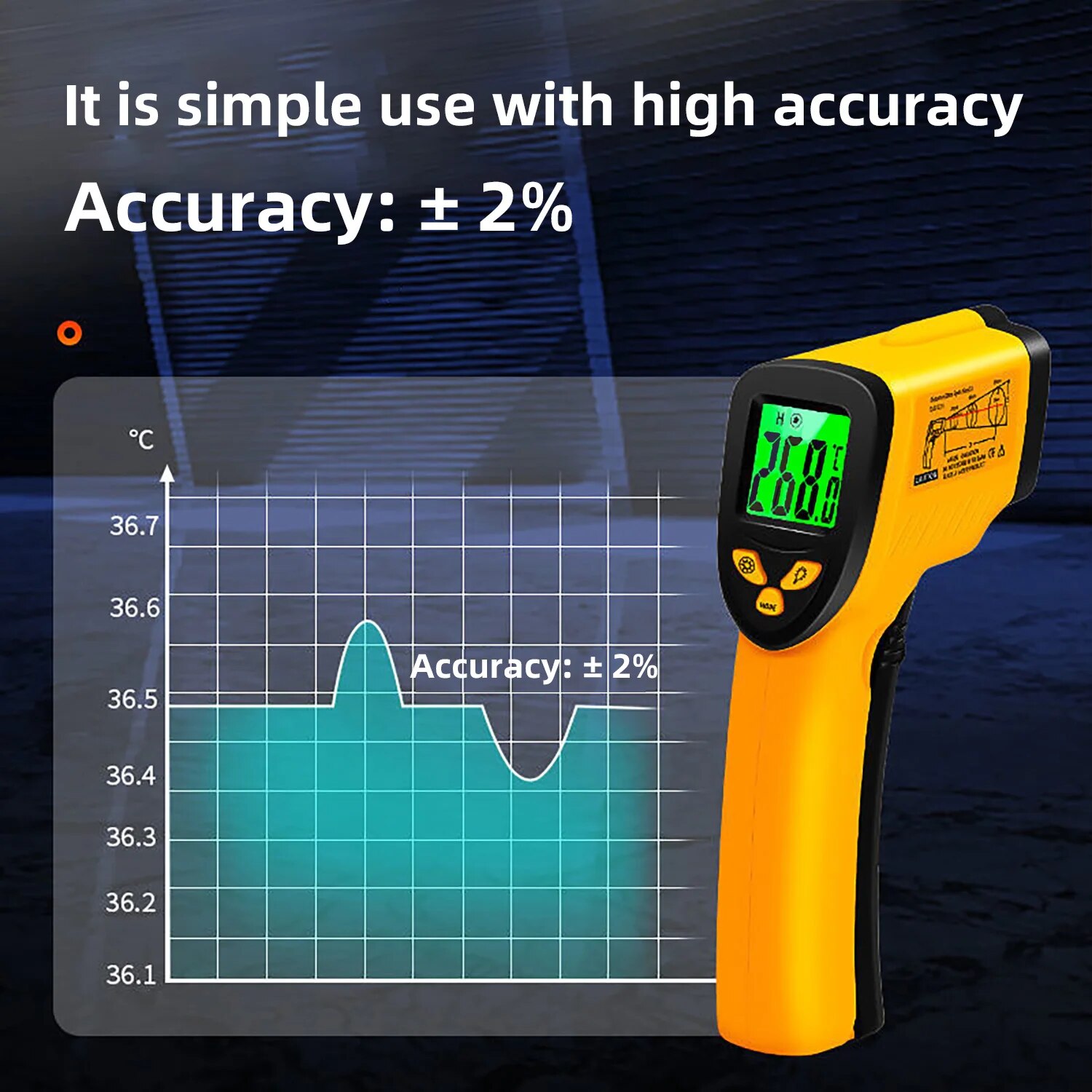 Digital Infrared Thermometer - – обзор и цена Industrial Laser Blaster