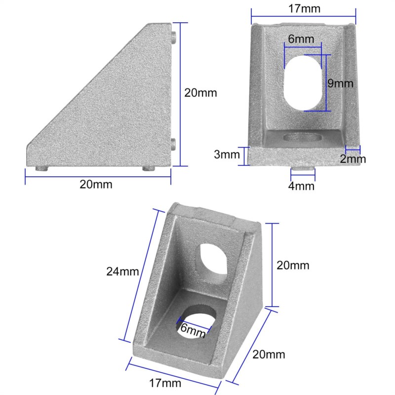 2020 Corner Bracket 40PCS Alum – обзор и цена Aluminum T-Slot Profile