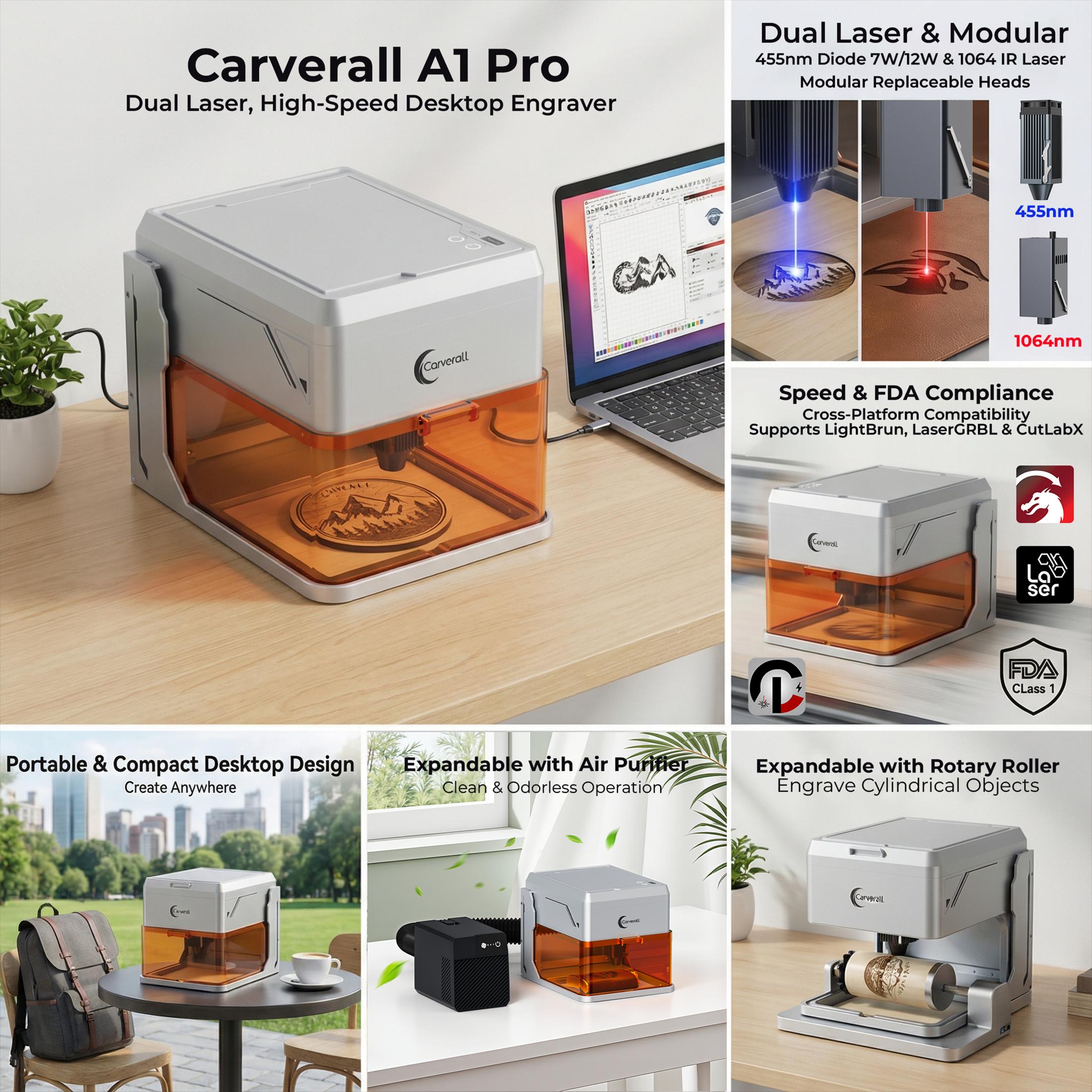 Carverall A1 Pro Laser Engrave – обзор и цена Industrial Acrylic Laser Cutter