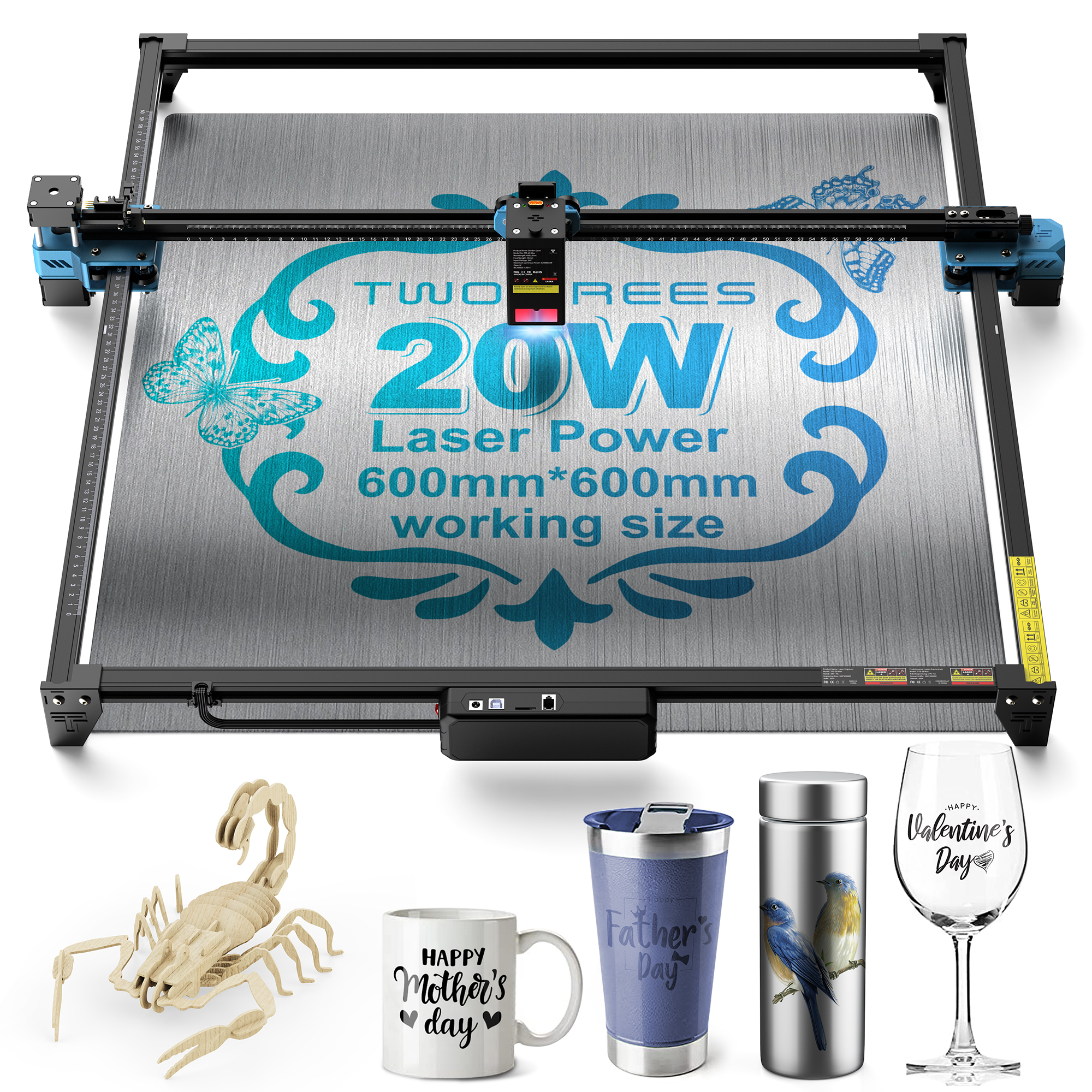 TWOTREES TTS-20 Max 20W Laser  – обзор и цена Industrial Laser Cutting Machine