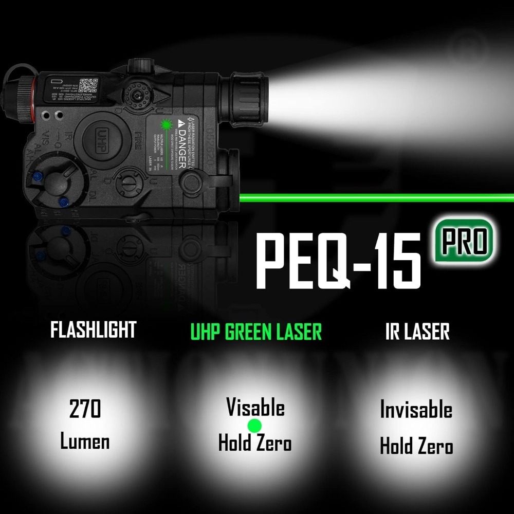 PEQ-15 Airsoft Red Green Dot L – обзор и цена Industrial Laser Gun