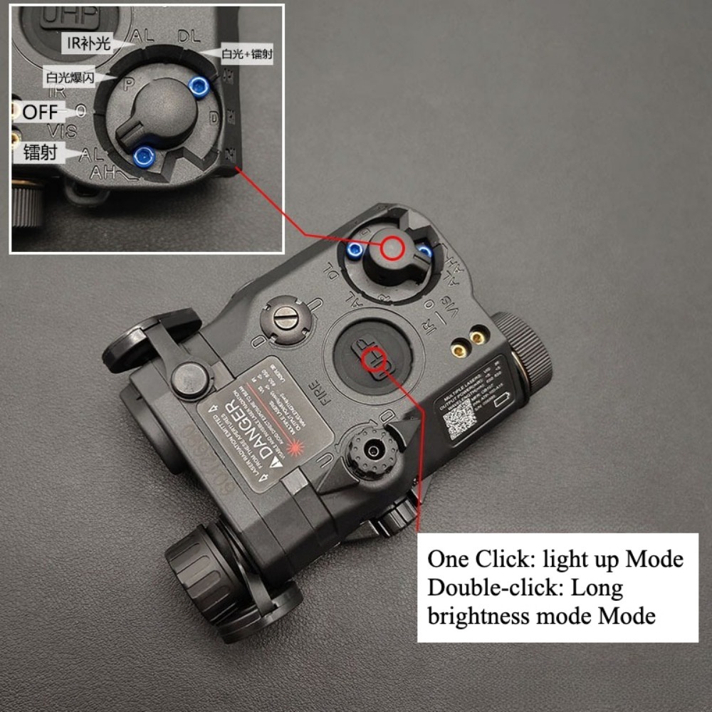 PEQ-15 Airsoft Red Green Dot L – обзор и цена Industrial Laser Gun